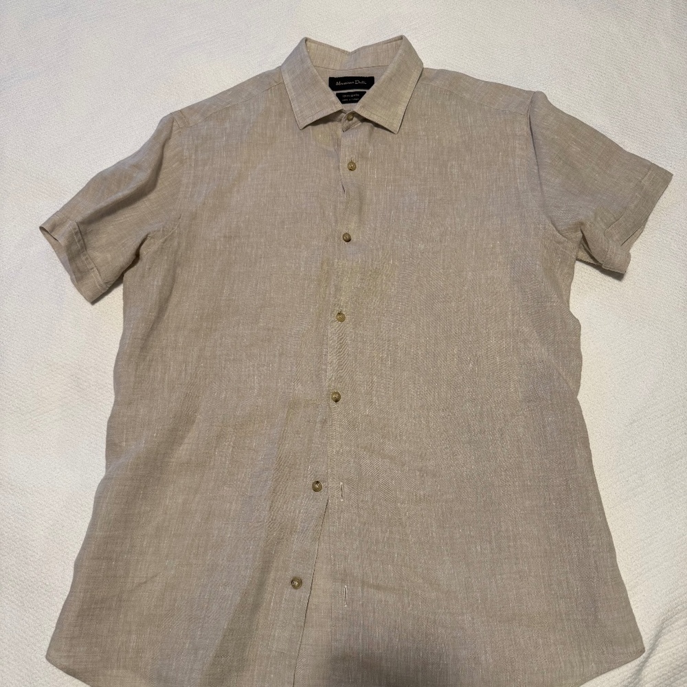 Massimo Dutti 100% Linen Size Medium